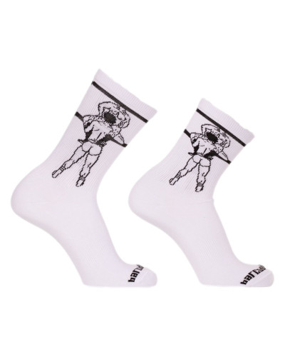 Chaussettes blanches Blowjob Barcode  Couleur principale:Blanc