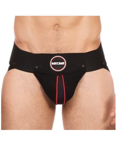 Jockstrap Rokk Noir-Rouge  Couleur principale:Noir Couleur secondaire:Rouge