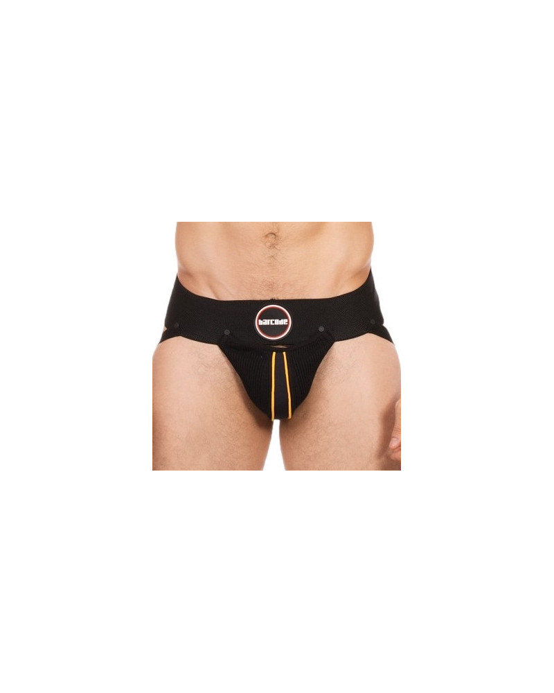 Jockstrap Rokk Noir-Jaune  Couleur principale:Noir Couleur secondaire:Jaune