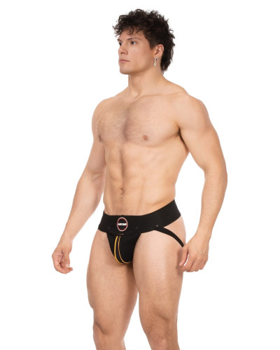 Jockstrap Rokk Noir-Jaune  Couleur principale:Noir Couleur secondaire:Jaune