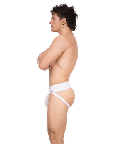 Jockstrap Rokk Blanc-Bleu  Couleur principale:Blanc Couleur secondaire:Bleu