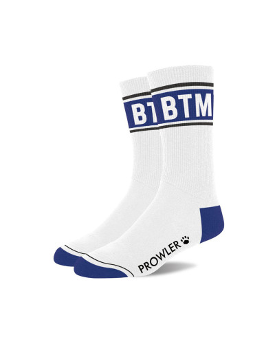 Chaussettes BTM Blanc-Bleu 
