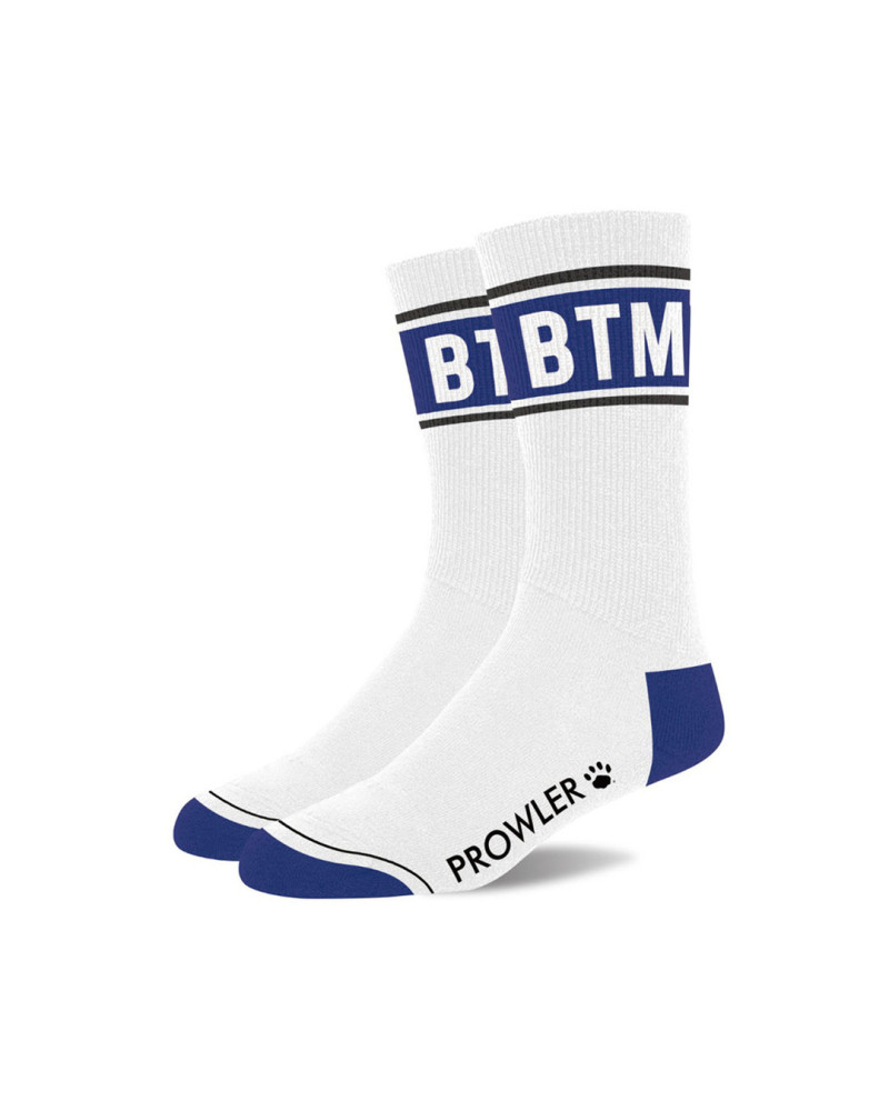 Chaussettes BTM Blanc-Bleu 