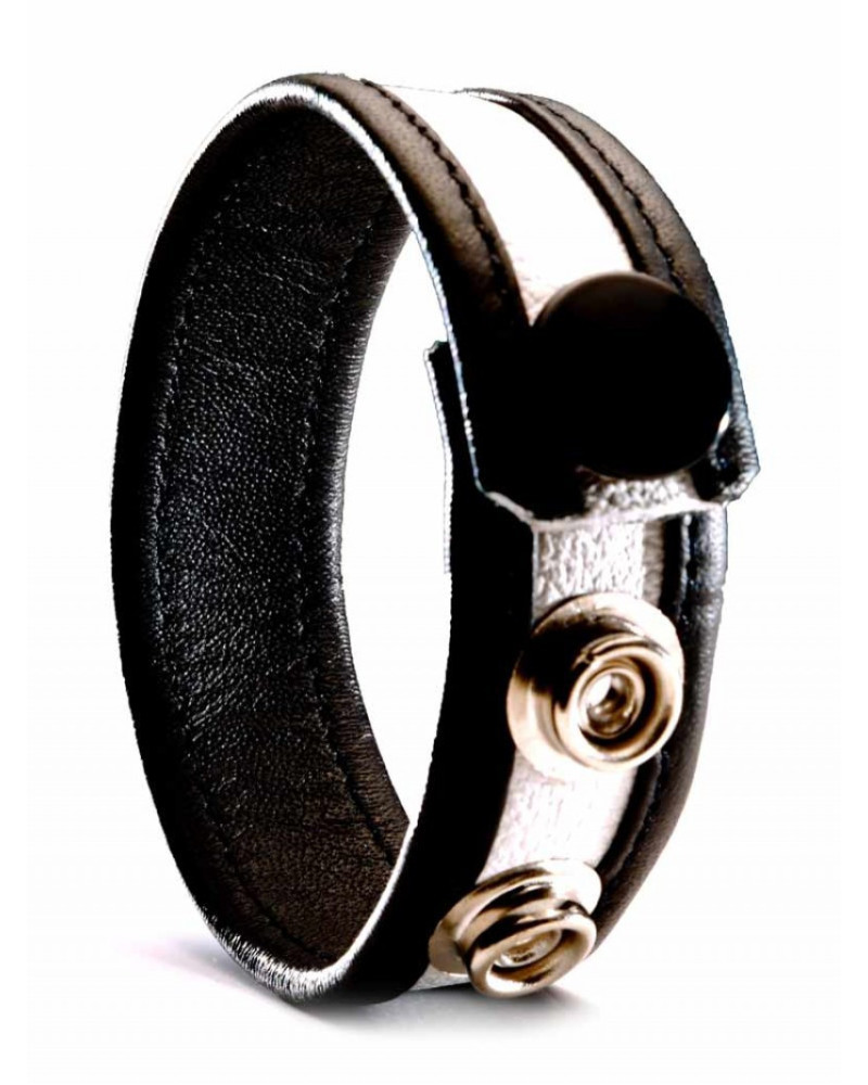 Cockring Cuir Blanc 