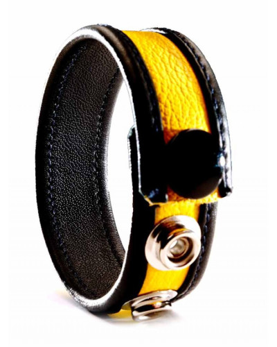 Cockring Cuir Jaune 