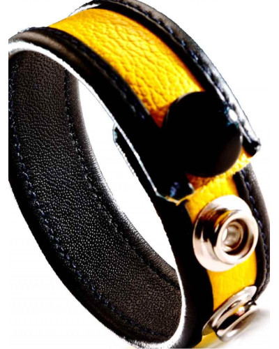 Cockring Cuir Jaune 