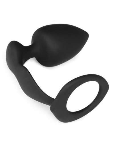 Plug et Cockring Silicone 8cm 