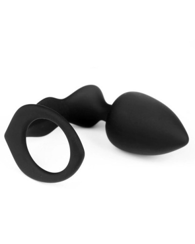 Plug et Cockring Silicone 8cm 