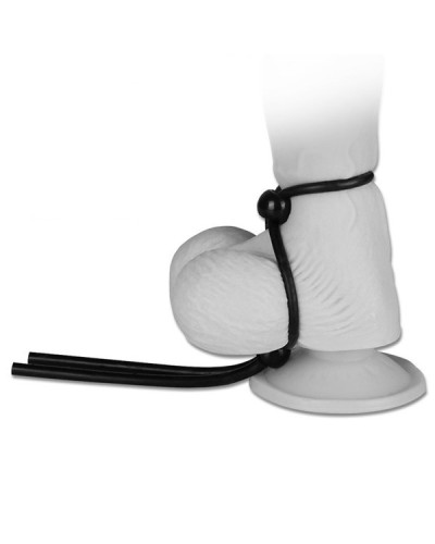 Cock Ring Ajustable Double Noir 