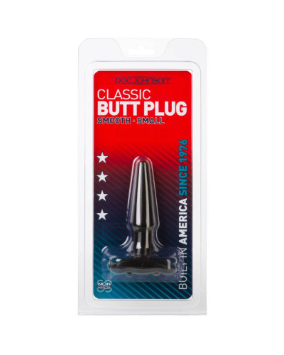 Butt Plug Smooth 9 x 2.5 cm Noir 
