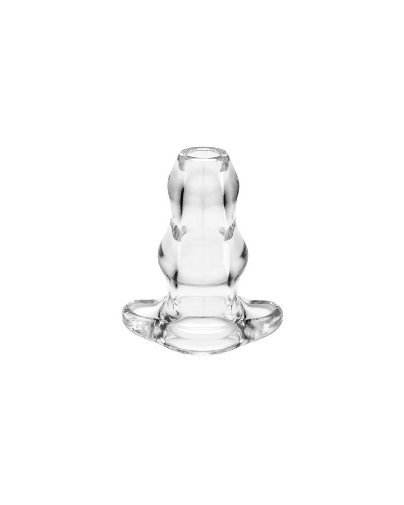 Double Tunnel Plug Transparent Medium 9.5 x 5.2 cm 