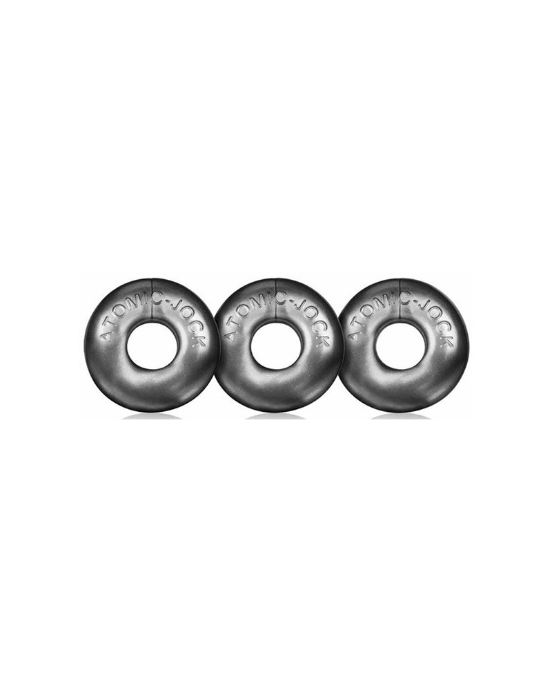 Pack de 3 mini cockrings Oxballs Gris 