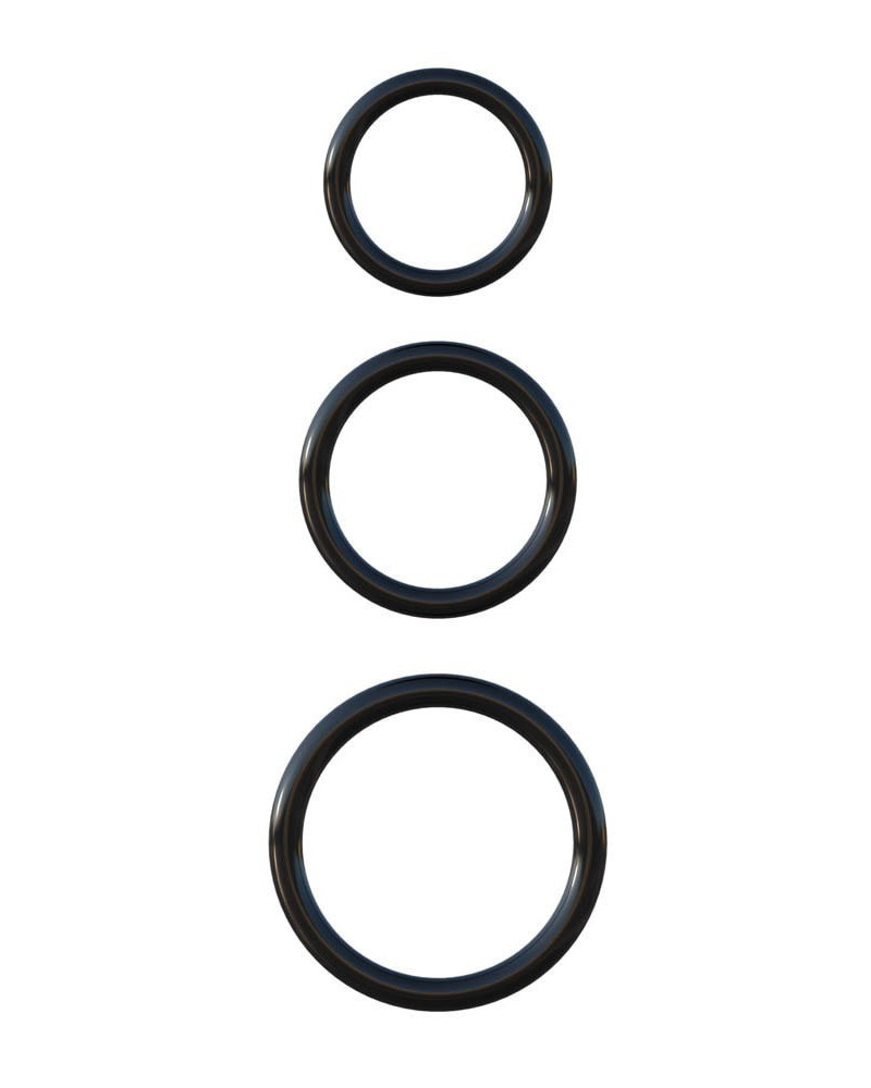 Lot de 3 cockrings Silicone C-Ringz 