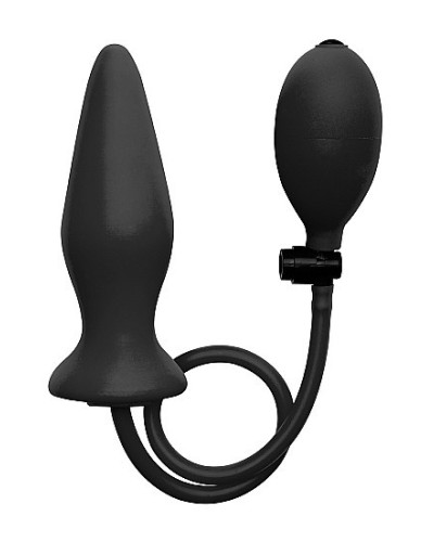 Plug gonflable Ouch en silicone noir 