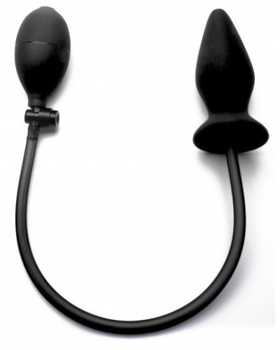 Plug gonflable Ouch en silicone noir 