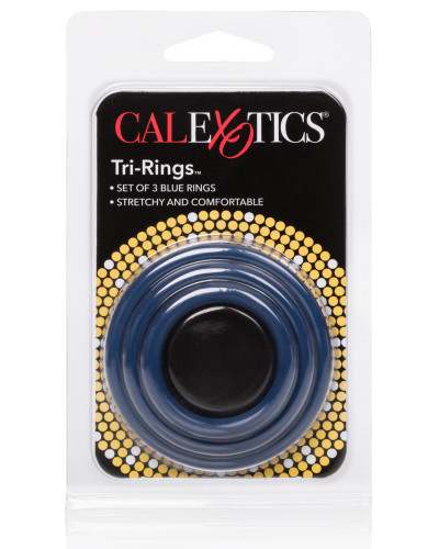 Tri-Rings Cockring Bleu 
