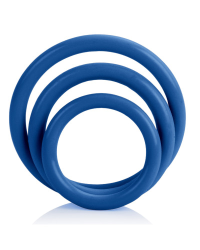 Tri-Rings Cockring Bleu 
