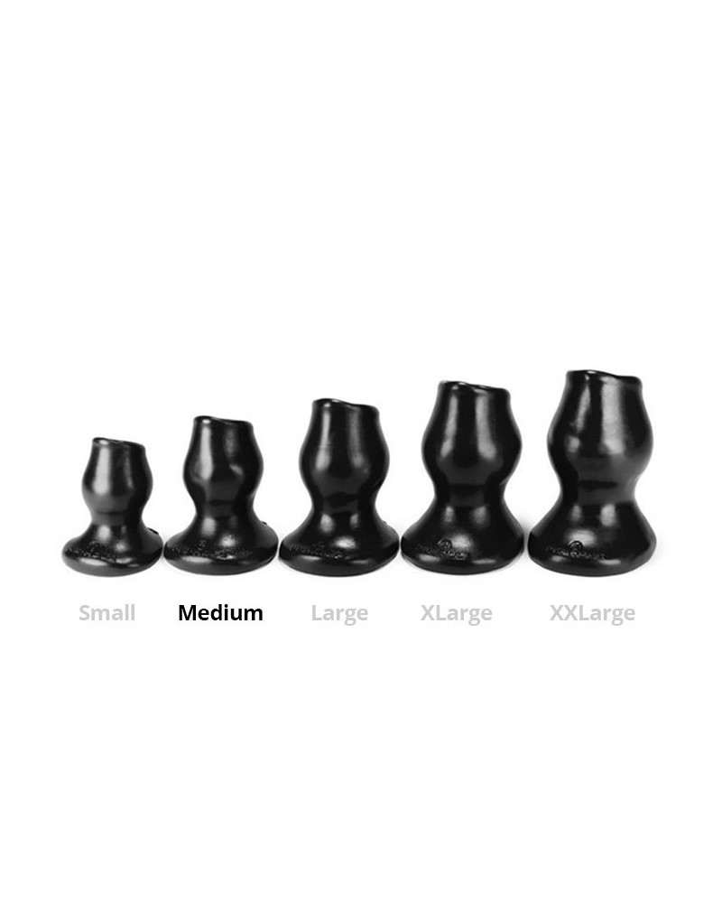 Plug Tunnel Pig-Hole noir Medium - 8 x 5.5 cm 