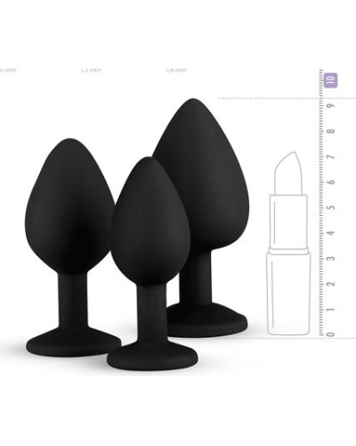 Pack de 3 plugs Bijou 