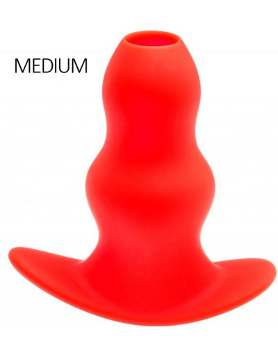 Plug Tunnel Stretch Rouge Medium 13 x 6.4cm 