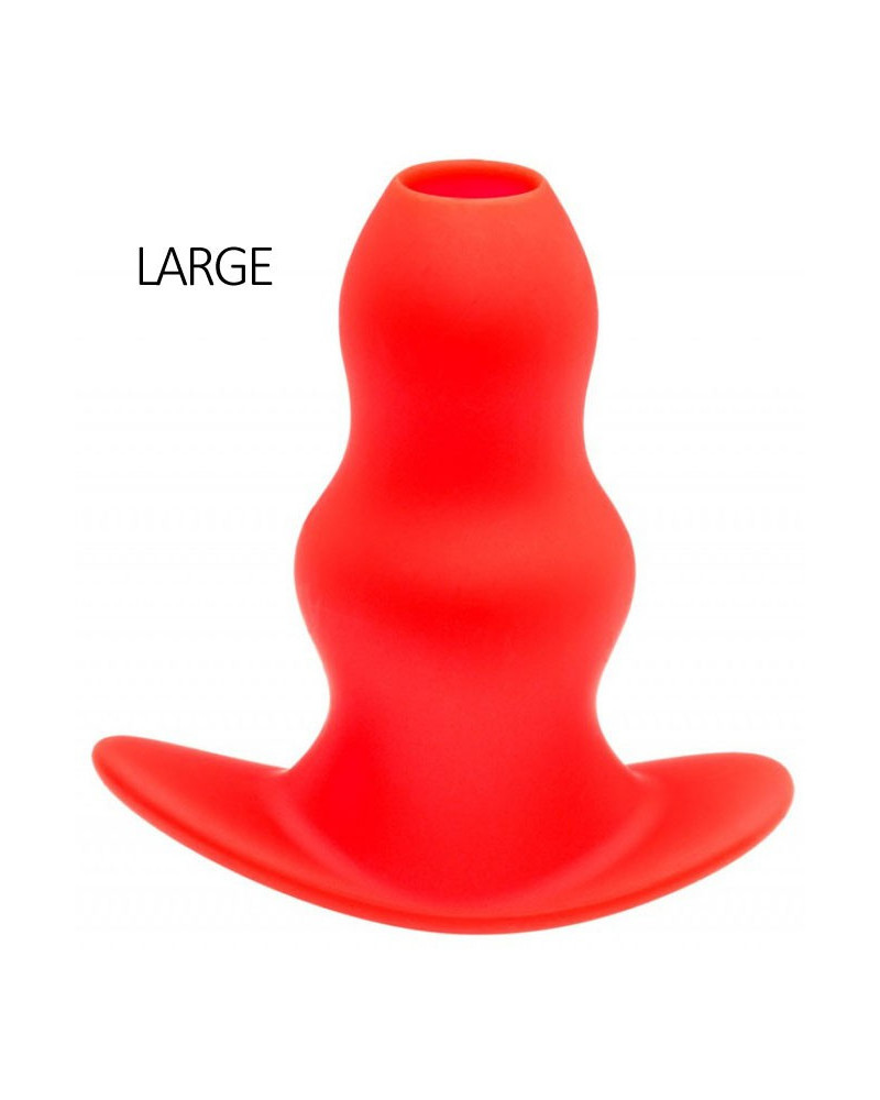 Plug Tunnel Stretch Rouge Large 15 x 7cm 