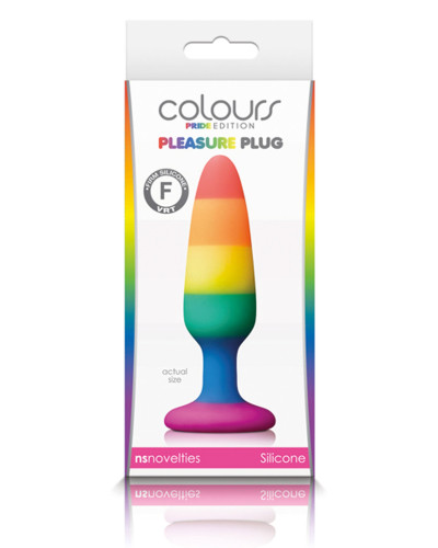 Plug en silicone Rainbow 10 x 2.8 cm 