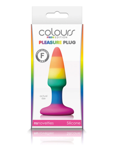 Plug en silicone Rainbow 8 x 2.4 cm 