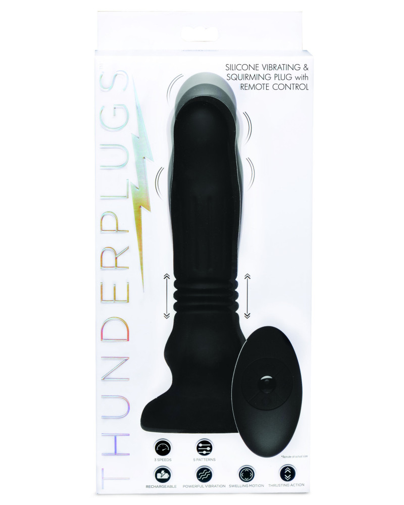 Plug gonflable et vibrant Thunderplugs 17 x 4.5 cm 