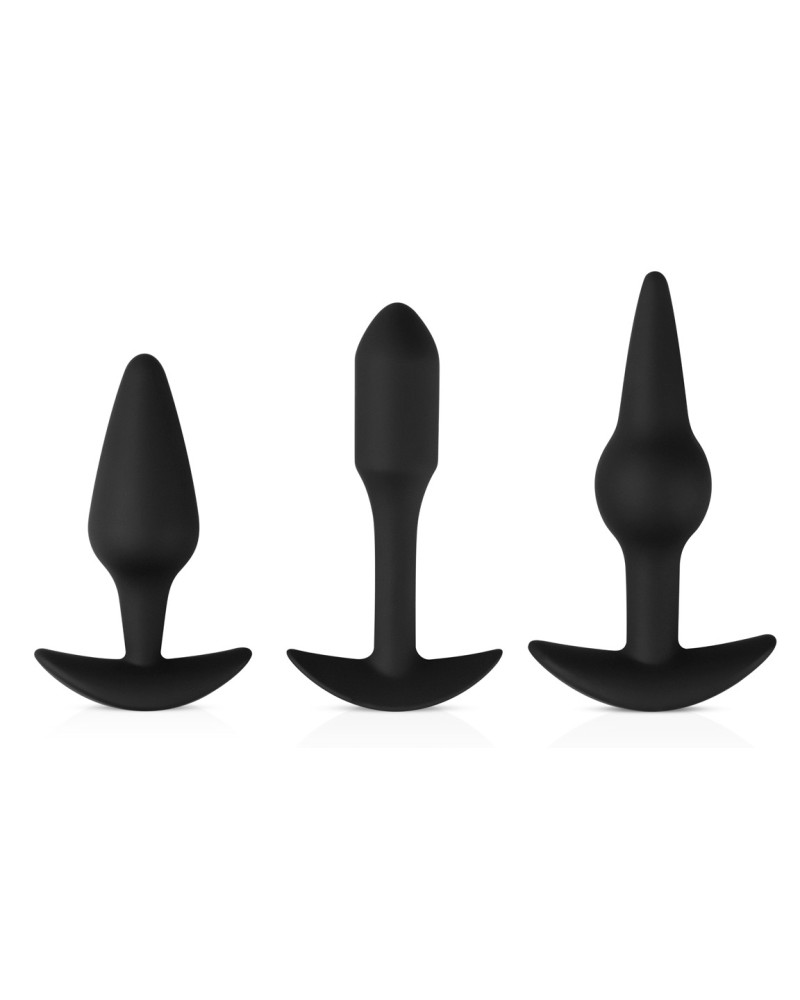 Kit de 3 plugs Pleasure Noirs 
