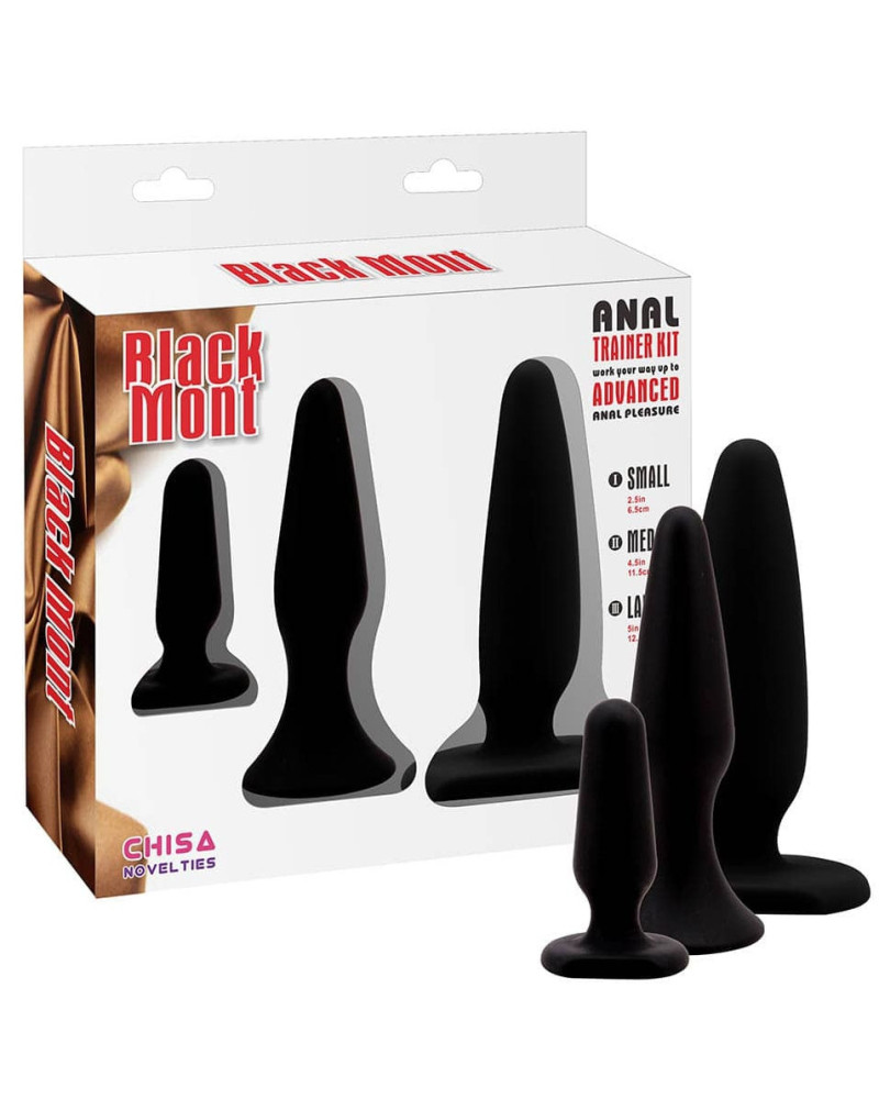 Kit plugs en silicone Black Mont x3 