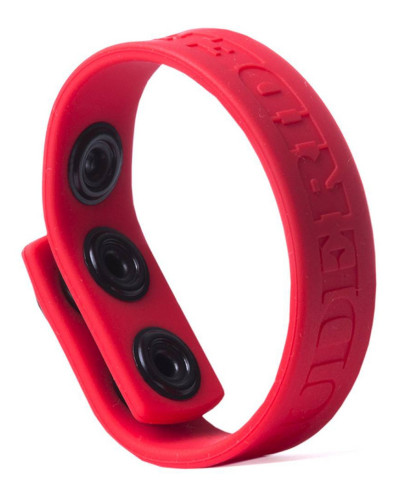 Cockring silicone 3 Snaps Rouge 