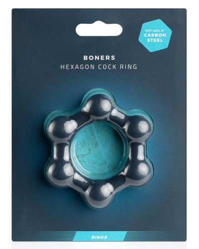 Cockring Hexagone avec boules 