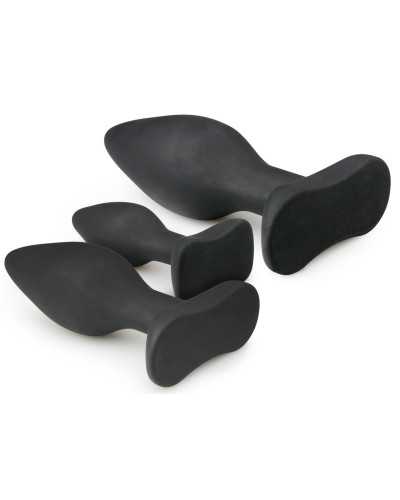 Kit de 3 plugs silicone Rocket Noirs 