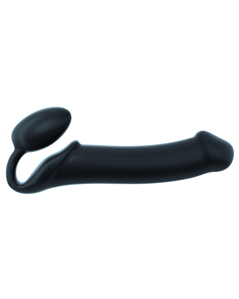 Gode + Plug STRAP-ON-ME Bendable XL 16 x 4.5 cm Noir 