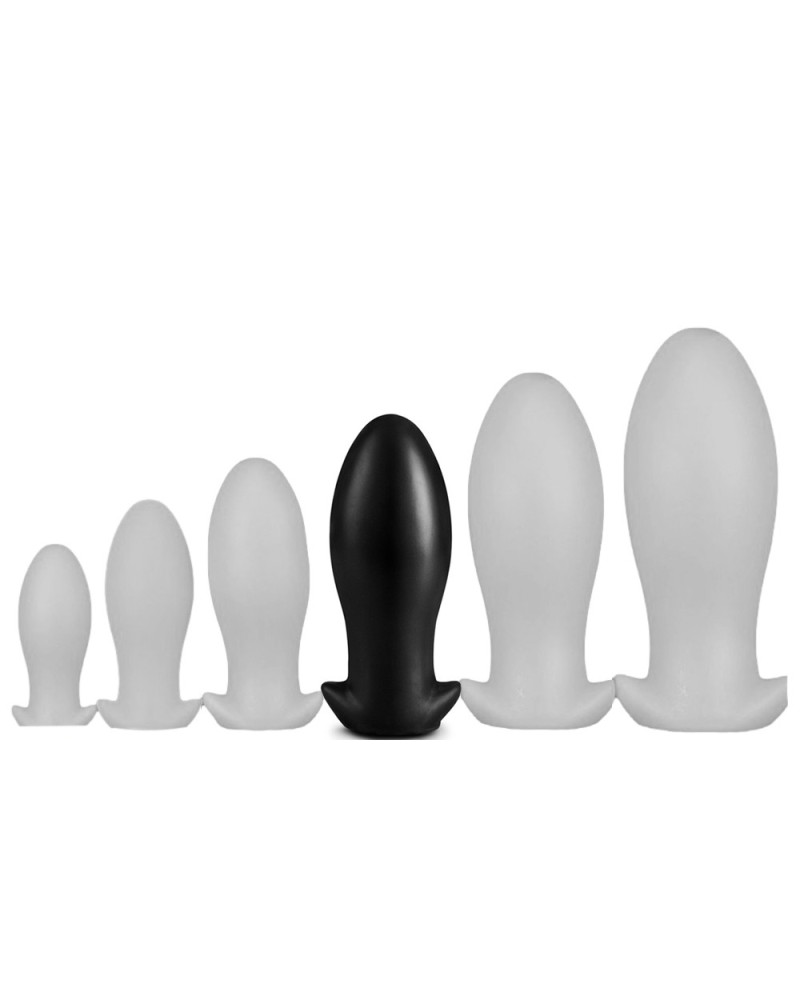 Plug Silicone Saurus Egg XL 16.5 x 7.3cm Noir 