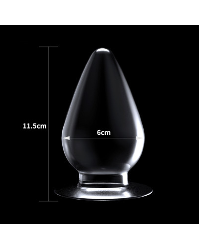 Plug transparent Flawless 10 x 5.5 cm 