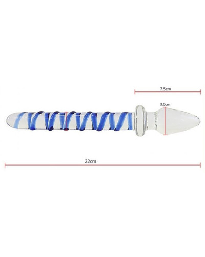 Plug en verre Double Scepter 20.2 x 3cm 