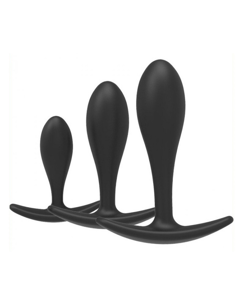 Kit de 3 mini plugs Training Curve Noirs 