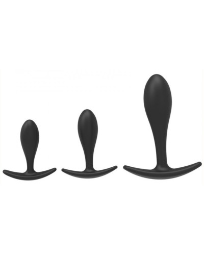 Kit de 3 mini plugs Training Curve Noirs 