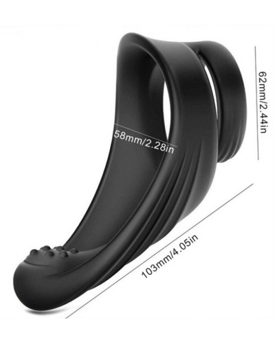 Double Cockring Dual On Silicone 