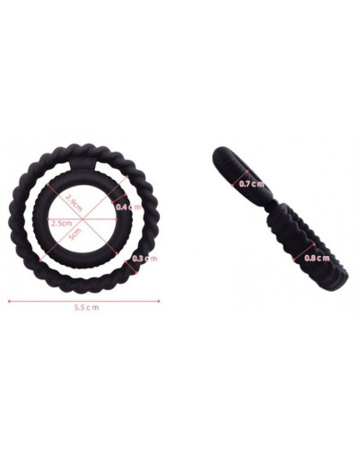 Double Cockring Dual Ring 
