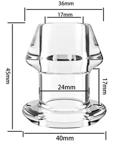 Plug Tunnel avec bouchon Inpull S 4 x 3.6cm 