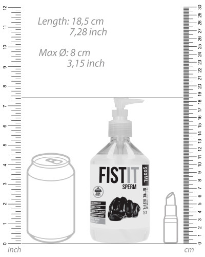 Lubrifiant Aspect Sperme Fist It - Bouteille Pompe 500ml 