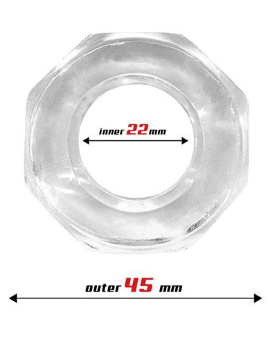 Cockring souple Polygon Transparent 