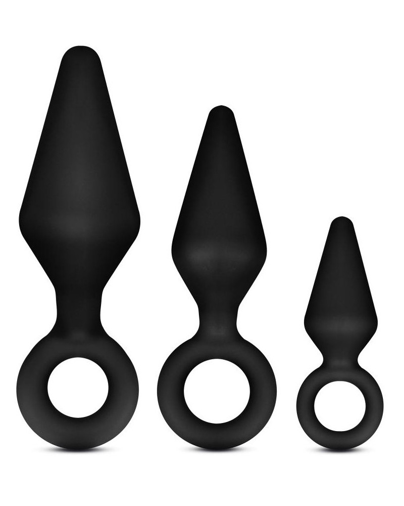 Lot de 3 Plugs Anal Adventures Loop plug 