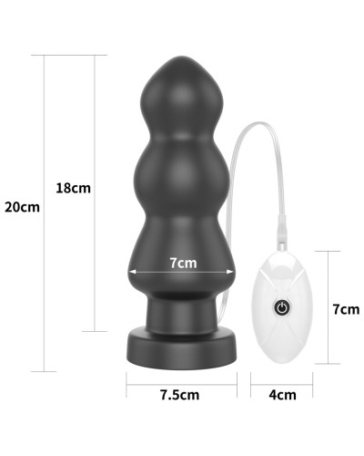 Plug vibrant King Rigger 18 x 7cm 