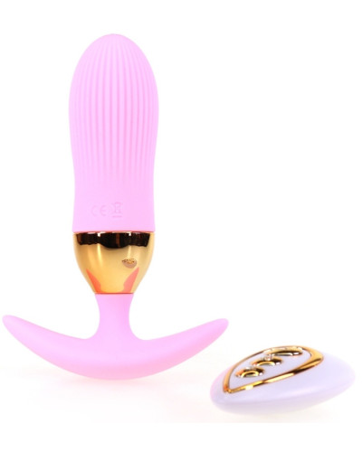 Plug vibrant Stripe Egg 10 x 3cm Rose 
