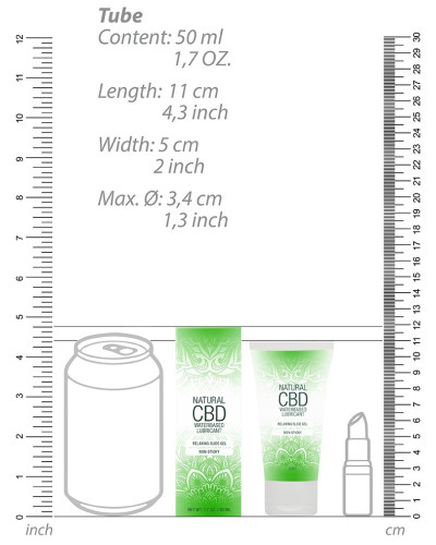 Lubrifiant Eau Natural CBD 50ml 
