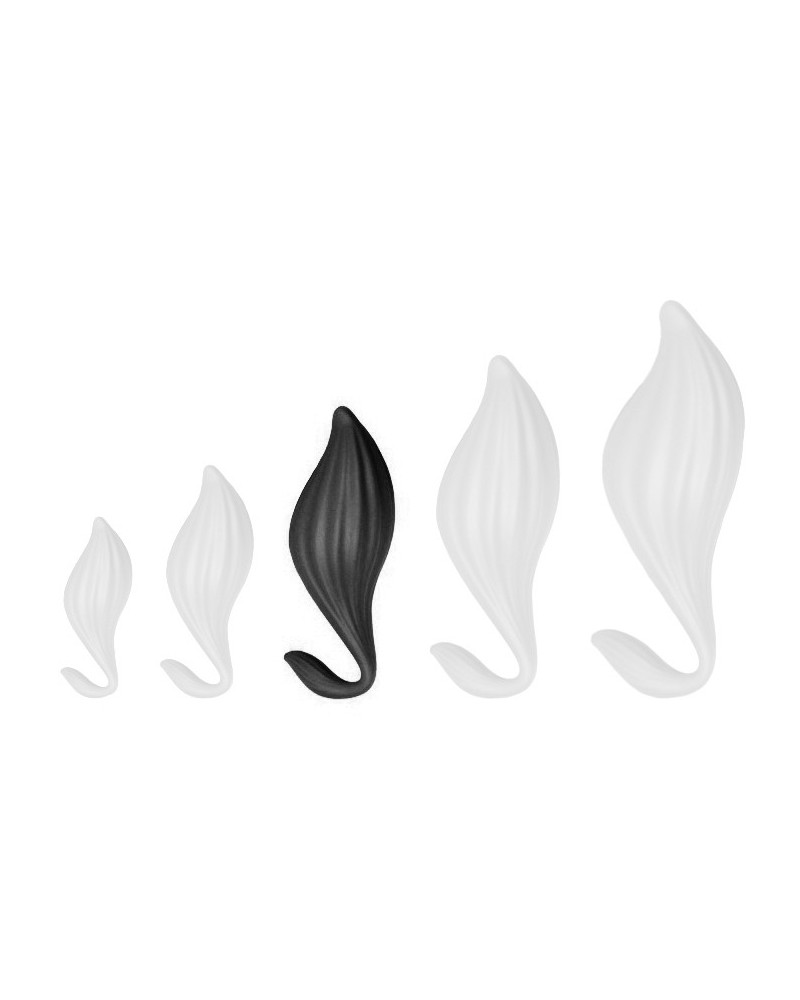 Plug silicone Bulby L 17 x 8cm Noir 