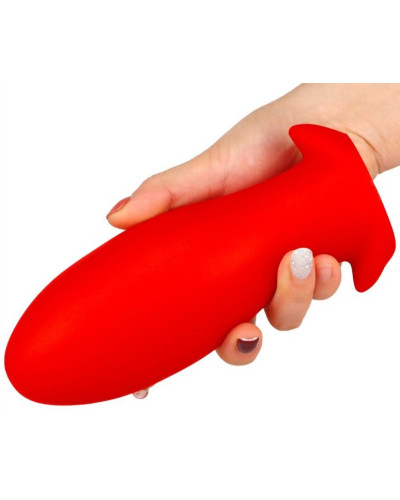 Plug Silicone Saurus Egg M 12 x 5.3cm Rouge 